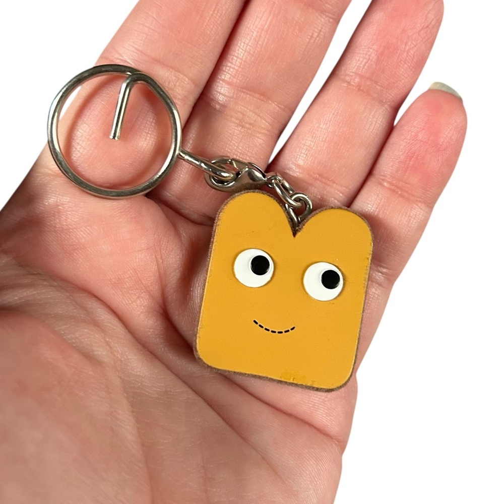 Kidrobot Yummy Breakfast Keychain Series 2008 Happy Toast Bag Charm Kawaii + Box - Picture 10 of 10